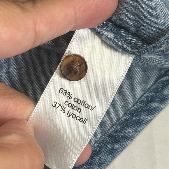 Maurices Plus Size Women’s 3X Chambray Sleeveless Button Down Top NWT Casual - Picture 7 of 8